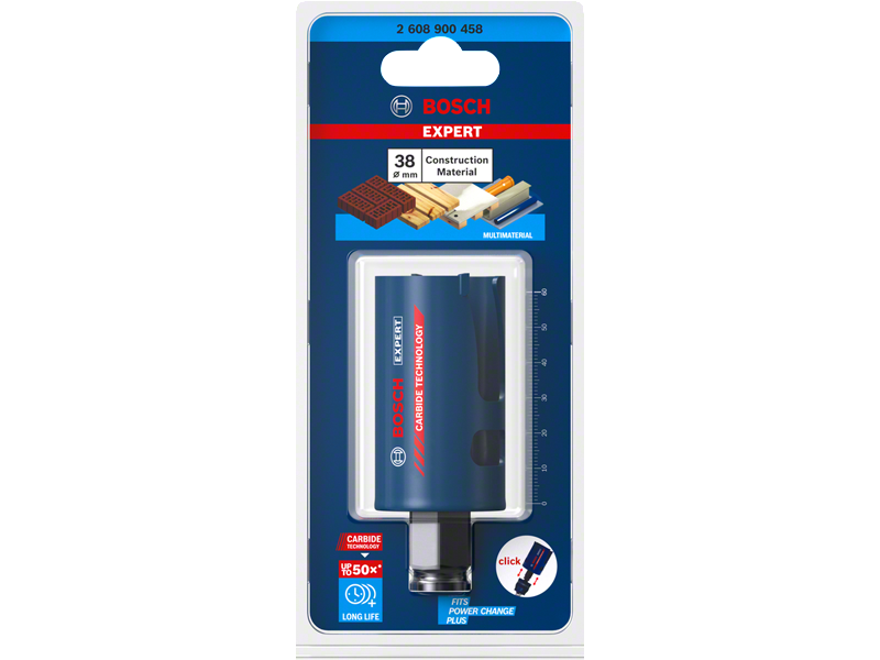 Žaga za izrezovanje lukenj Bosch EXPERT Construction Material, 38x60mm, 2608900458